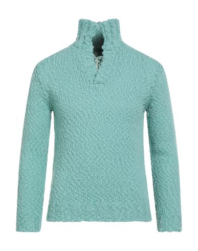 Filippo De Laurentiis Man Sweater Sage Green Size 42 Merino Wool, Polyamide In Green