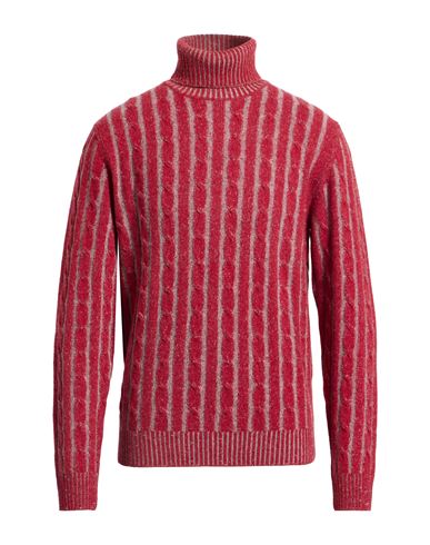 Jeordie's Man Turtleneck Red Size Xxl Merino Wool In Red