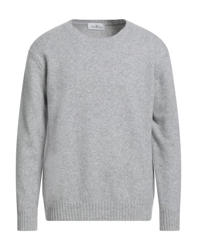 Della Ciana Man Sweater Light Grey Size 44 Merino Wool In Gray