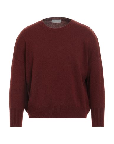 Jeordie's Man Sweater Brick Size L Cashmere In Burgundy