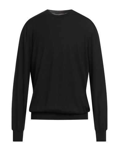 Viadeste Man Sweater Black Size 48 Virgin Wool In Black