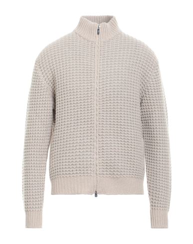 Fedeli Man Cardigan Beige Size 40 Virgin Wool, Cashmere In White