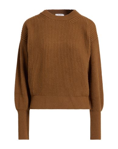 Filbec Woman Sweater Brown Size M Wool, Viscose, Polyamide, Cashmere In Brown