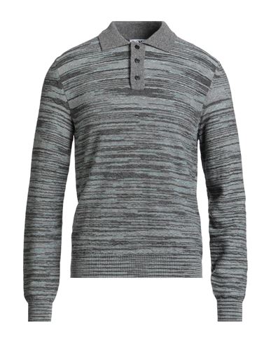 M Missoni Man Sweater Grey Size Xl Wool In Gray