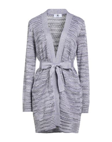 M Missoni Woman Cardigan Lilac Size L Cotton, Wool, Viscose, Metallic Fiber In Purple
