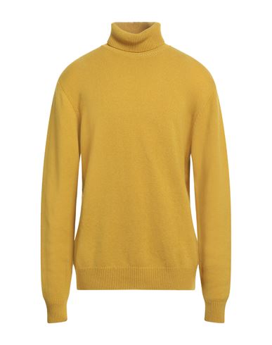 Marsēm Man Turtleneck Marigold Size L Cashmere In Yellow