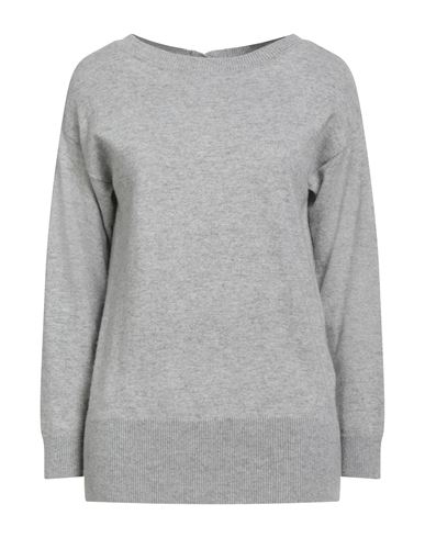 Alpha Studio Woman Sweater Light Grey Size 8 Recycled Wool, Viscose, Polyamide, Cashmere In Gray