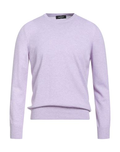 Gran Sasso Man Sweater Purple Size 42 Cashmere In Purple