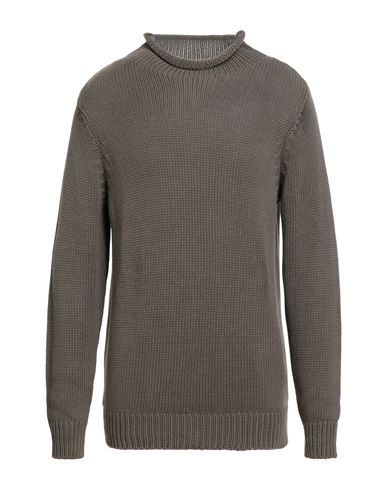 Filippo De Laurentiis Man Turtleneck Khaki Size 42 Merino Wool In Brown