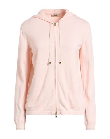 Herno Woman Cardigan Lilac Size 12 Cashmere, Virgin Wool, Silk, Viscose, Metallic Fiber In Pink