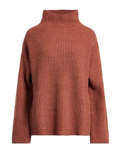 Kartika Woman Turtleneck Brick Size M Acrylic, Viscose, Wool, Alpaca Wool In Red