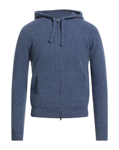 H953 Man Cardigan Navy Size 42 Cotton In Blue