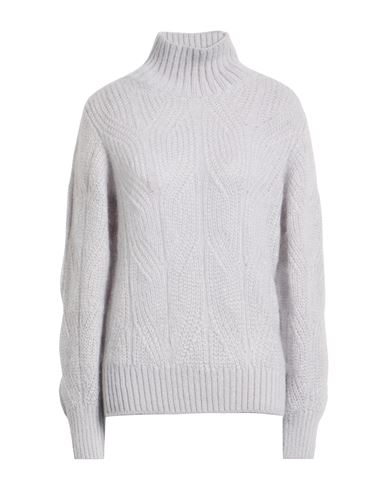 Eleventy Woman Turtleneck Sky Blue Size S Mohair Wool, Silk