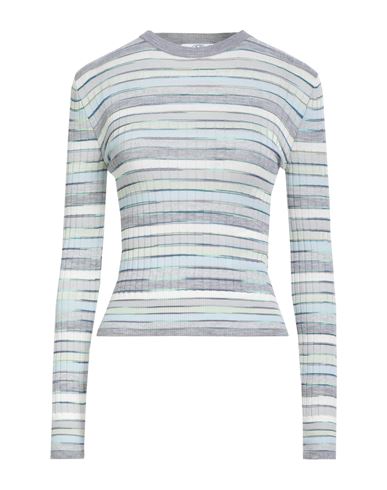 M Missoni Woman Sweater Light Grey Size Xl Wool, Cotton, Viscose, Elastane, Polyamide In Gray