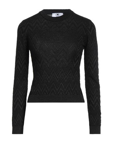 M Missoni Woman Sweater Black Size Xl Cotton, Viscose, Metallic Fiber In Black