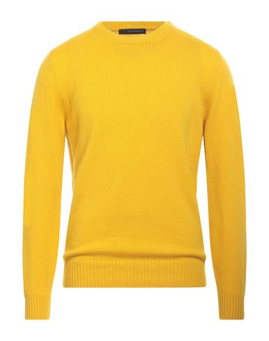 Jeordie's Man Sweater Marigold Size Xl Cashmere In Yellow