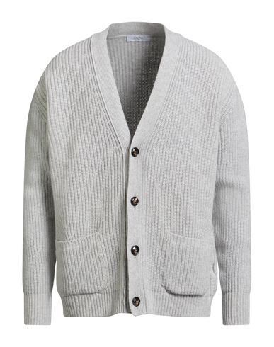 Cruna Man Cardigan Light Grey Size 42 Wool, Cashmere In Gray