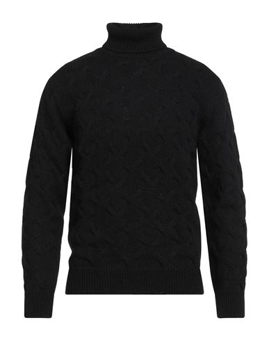 Chester Taylor London Man Turtleneck Black Size 44 Acrylic, Alpaca Wool, Wool, Viscose In Black