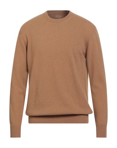 Altea Man Sweater Camel Size Xxxl Virgin Wool In Nude