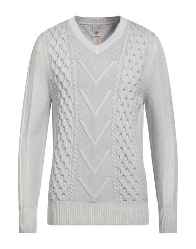 H953 Man Sweater Grey Size 38 Merino Wool In Gray