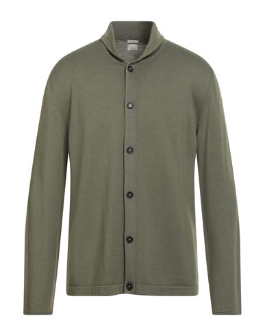 Massimo Alba Man Cardigan Military Green Size Xl Wool In Green