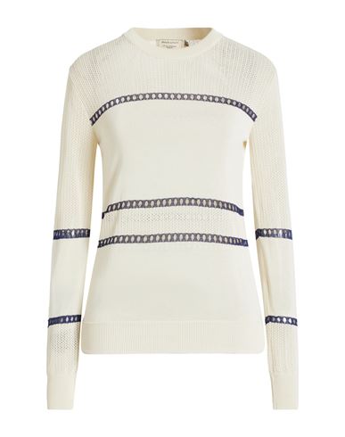 Maison Kitsuné Woman Sweater Dark Green Size L Cotton, Viscose In White