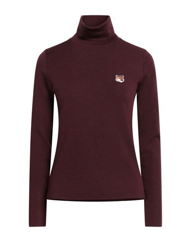 Maison Kitsuné Woman Sweater Burgundy Size Xs Cotton, Viscose In Red