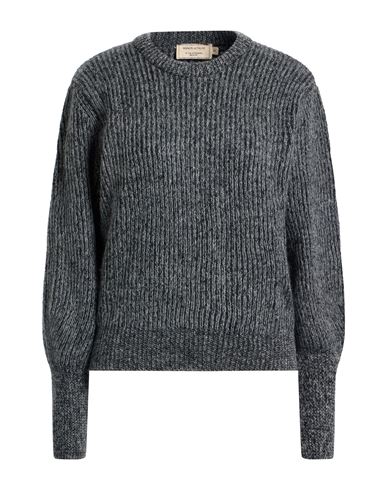 Maison Kitsuné Woman Sweater Charcoal Size S Wool, Mohair Wool, Nitrile In Gray