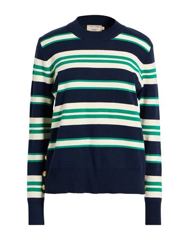 Maison Kitsuné Woman Sweater Navy Size M Cotton In Multi