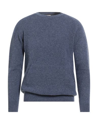 H953 Man Sweater Slate Blue Size 38 Wool, Polyamide, Elastane In Blue