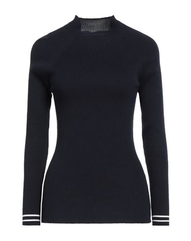 Maison Kitsuné Woman Turtleneck Navy Size M Cotton In Blue