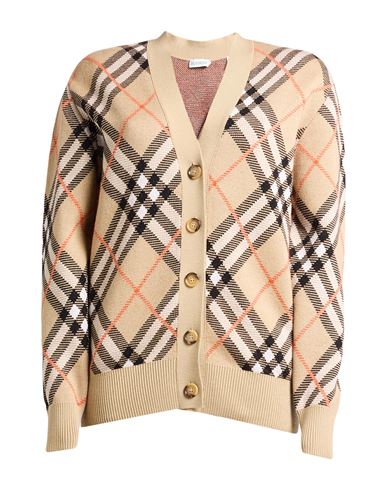 Burberry Woman Cardigan Sand Size S Wool, Mohair Wool, Polyamide, Elastane
