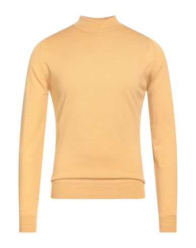 John Smedley Man Turtleneck Marigold Size Xl Wool In Yellow