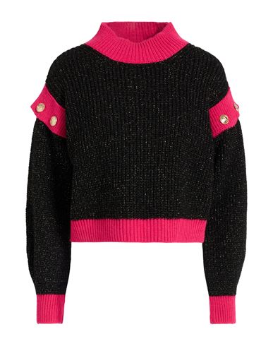 Le Volière Woman Turtleneck Black Size S Acrylic, Synthetic Fibers, Viscose, Wool, Alpaca Wool In Black