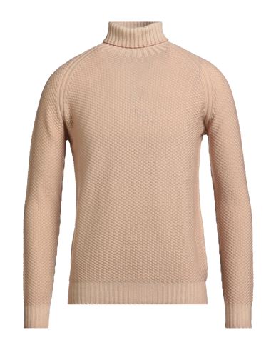 H953 Man Turtleneck Sand Size 36 Merino Wool In Neutral