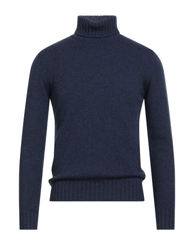 Filippo De Laurentiis Man Turtleneck Navy Size 36 Cashmere In Blue