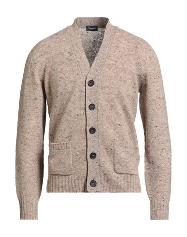 Drumohr Man Cardigan Beige Size 40 Virgin Wool, Cashmere, Polyamide In Neutral