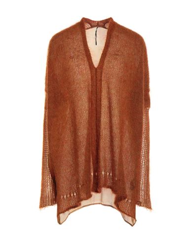Masnada Woman Sweater Rust Size M Wool, Viscose, Silk In Red