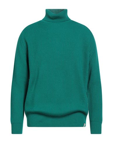 Liu •jo Man Man Turtleneck Emerald Green Size Xxl Acrylic, Virgin Wool In Green