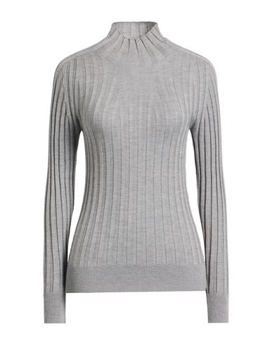 Peserico Turtleneck Wool-blend Sweater In Gray