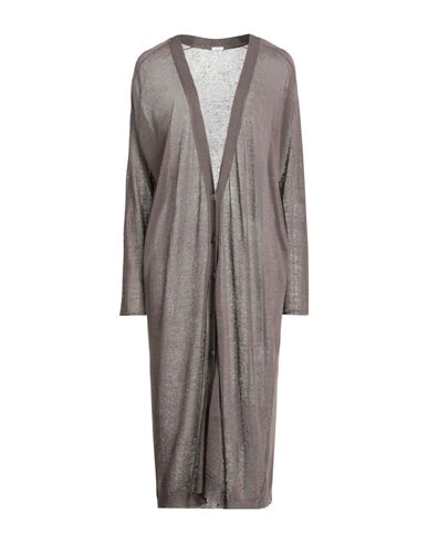 Malo I Prefer Woman Cardigan Brown Size S Linen, Polyamide In Brown
