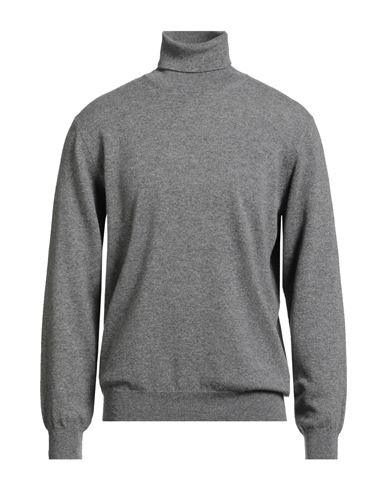 Filippo De Laurentiis Man Turtleneck Grey Size 48 Cashmere In Gray