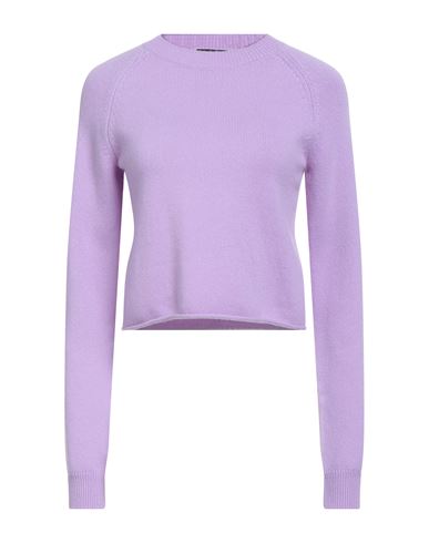 Maje Woman Sweater Lilac Size 4 Cashmere, Polyamide, Elastane In Purple