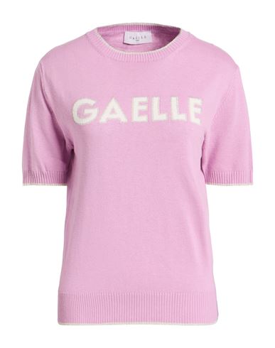 Gaelle Paris Gaëlle Paris Woman Sweater Pink Size 1 Cotton, Acrylic, Viscose, Polyamide, Polyester In Purple