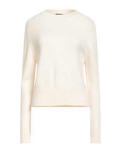 Maje Woman Sweater Ivory Size 3 Cashmere, Polyester, Elastane In White