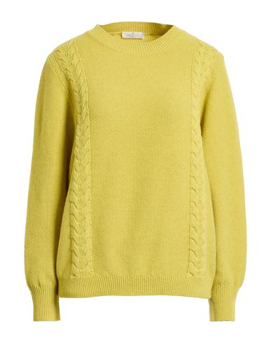 Panicale Woman Sweater Lime Green Size 10 Wool, Silk, Cashmere In Yellow