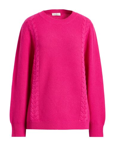 Panicale Woman Sweater Fuchsia Size 10 Wool, Silk, Cashmere In Pink