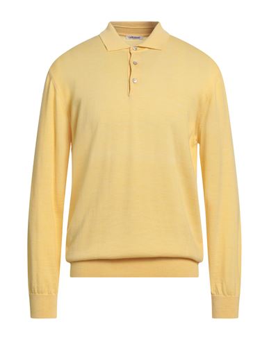 Gioferrari Man Sweater Yellow Size 46 Merino Wool In Yellow