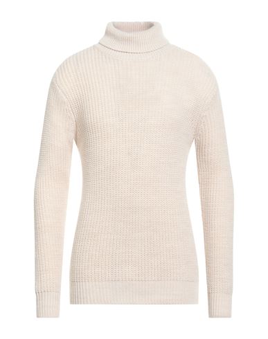 Stilosophy Man Turtleneck Cream Size Xl Acrylic, Polyester In Neutral