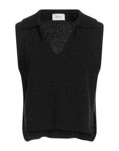Vicolo Woman Sweater Black Size Onesize Viscose, Polyamide, Wool, Cashmere In Black
